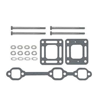 EXHAUST MOUNTING KIT, MERCRUISER 4.3L V6 W/ 4" ELBOW, STAINLESS STEEL HARDWARE